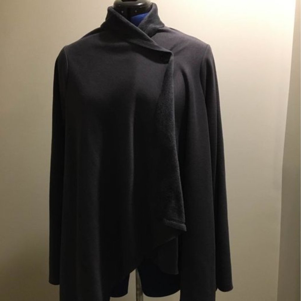 Steel blue cardigan wrap